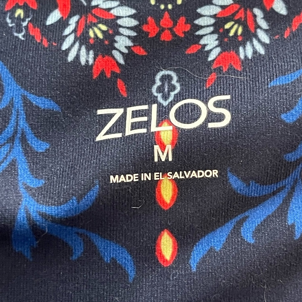 Zelos graphic athletic leggings / work out pants size medium # 2152 - Picture 2 of 9